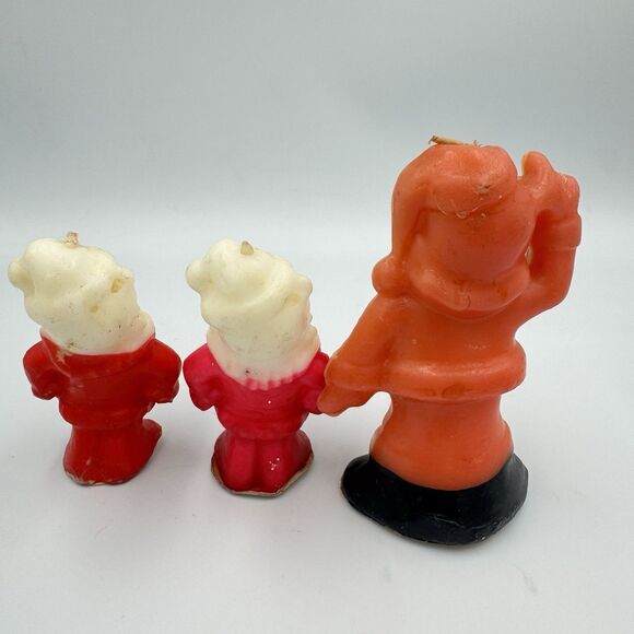 Gurley Christmas Candles Santa Lot of 3 Vintage - Picture 3 of 5